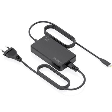 Cargador sobremesa gan aisens asch-1pd65d068-bk/ 1xusb tipo-c/ 65w