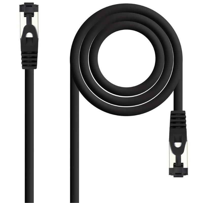 Cable de red rj45 sstp nanocable 10.20.2007-bk cat.8.1/ 7m/ negro
