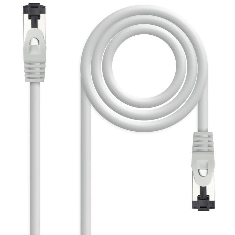 Cable de red rj45 sstp nanocable 10.20.2007 cat.8.1/ 7m/ gris