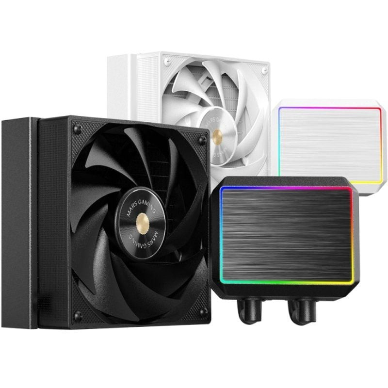 Sistema de refrigeración líquida mars gaming ml-proii120/ negro