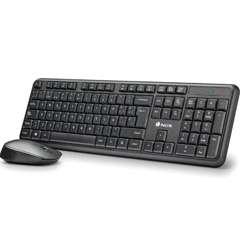 Teclado y ratón inalámbricos ngs harmony kit