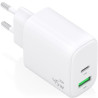 Cargador de pared gan aisens a110-0971/ 1xusb tipo-c/ 1xusb/ 45w/ blanco