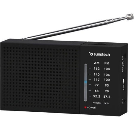 Radio portátil sunstech rps412/ a pilas/ negra