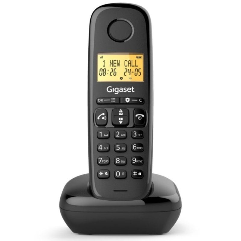 Teléfono inalámbrico gigaset basic 100/ negro