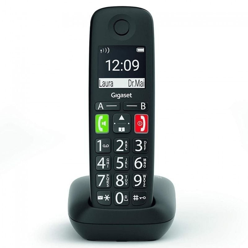 Teléfono inalámbrico gigaset e290/ negro