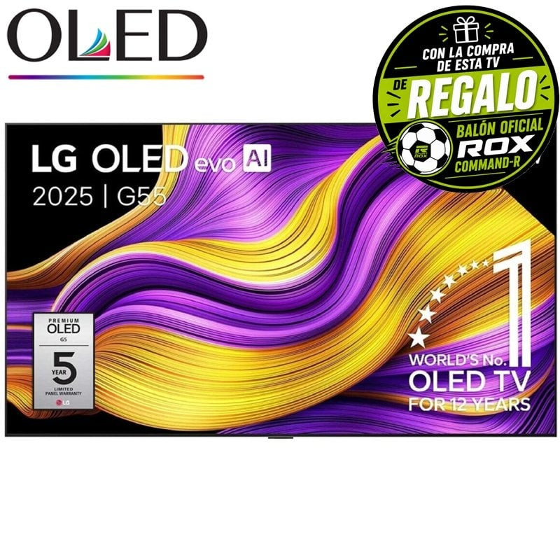 Televisor lg oled evo ai g5 oled55g55lw 55'/ ultra hd 4k/ smart tv/ wifi