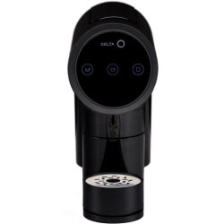 Cafetera de cápsulas delta q iconiq/ negra