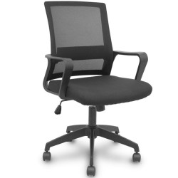 Silla de oficina piqueras y crespo ergo535 535bndw00rn/ negra