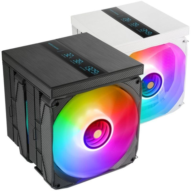 Ventilador con disipador mars gaming mcpu-lcdpro/ 12cm