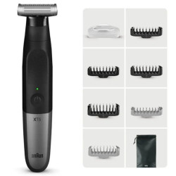 Afeitadora braun wet and dry serie x xt5200/ con batería/ 6 accesorios