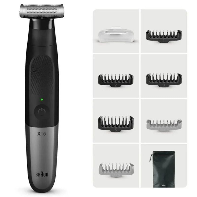 Afeitadora braun wet and dry serie x xt5200/ con batería/ 6 accesorios