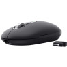 Ratón inalámbrico trust seron 26018/ batería recargable/ hasta 3200 dpi/ negro