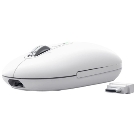 Ratón inalámbrico trust seron 26019/ batería recargable/ hasta 3200 dpi/ blanco