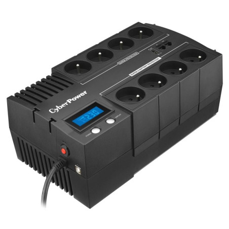 Sai línea interactiva cyberpower br700elcd/ 700va-420w/ 8 salidas/ formato bloque