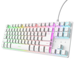 Teclado gaming trust gaming gxt 833 thado tkl 25896/ blanco