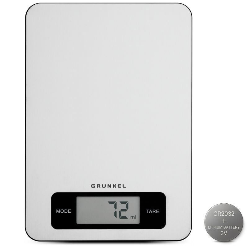 Báscula de cocina electrónica grunkel bc-cookxt/ hasta 5kg/ plata