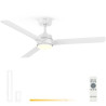 Ventilador de techo grunkel skyeasy52/ 30w/ 3 aspas 132cm/ 6 velocidades