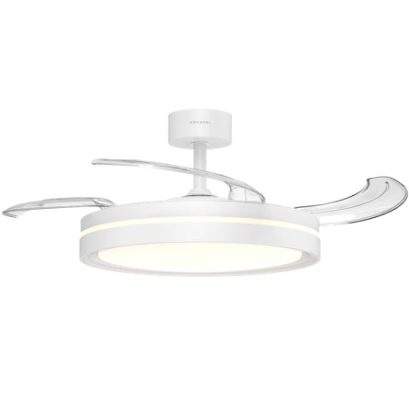 Ventilador de techo grunkel skywhite42/ 30w/ 3 aspas 106cm/ 6 velocidades