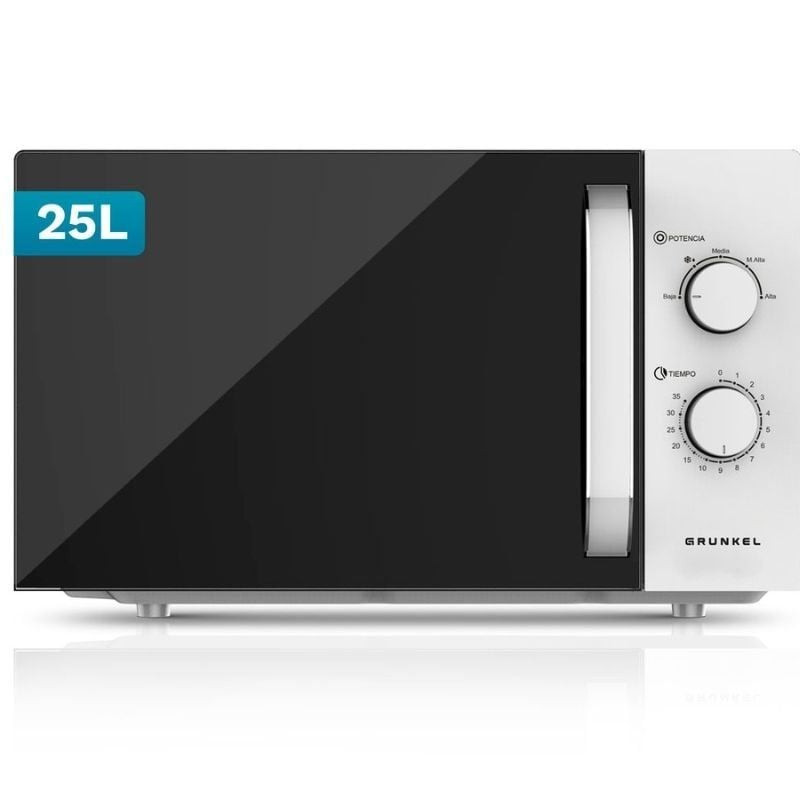 Microondas grunkel mw-25easy/ 850w/ capacidad 25l/ blanco